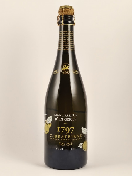 "C.-Bratbirne" - Birnenschaumwein alkoholfrei , Geiger
