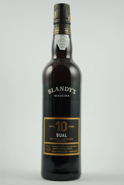 Madeira BUAL 10 years, Blandy's